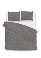 Dekbedovertrek Flanella di Lino Dark Grey - 100% Katoen-Flanel